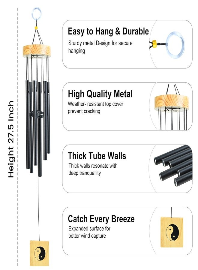 HindCraft Wind Chimes for Balcony & Living Room - 27-Inch Windchime for Home Decor, Wall Hanging Decoration, Positive Energy Bells for Indoor & Outdoor Use(Pack of 1) - Image 2
